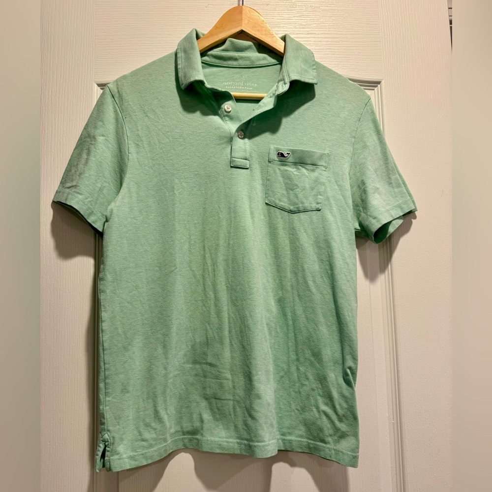Vineyard Vines mint green men’s size small, polo